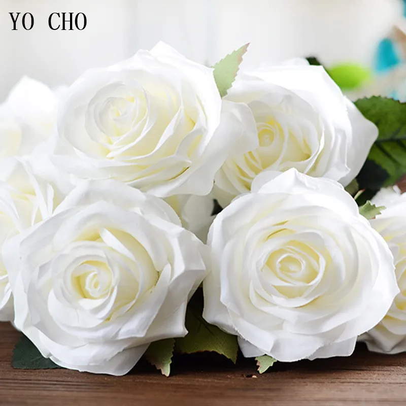 YO CHO 10 Head Silk Rose Artificial Flower White Peony Wedding Centerpiece Home Party Decor Fake Flower French Rose Flores Bunch
YO CHO 10 Head Silk Rose Artificial Flower White Peony Wedding Centerpiece Home Party Decor Fake Flower French Rose Flores Bunch