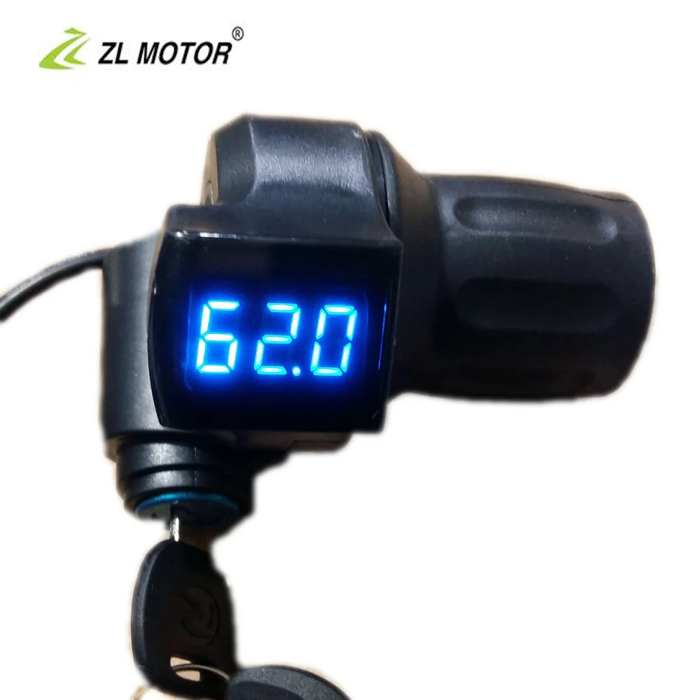 half throttle for bicycle scooter 36V48V72v Digital data display / Ignition ON/OFF key universal type handle grip G-L079
half throttle for bicycle scooter 36V48V72v Digital data display / Ignition ON/OFF key universal type handle grip G-L079