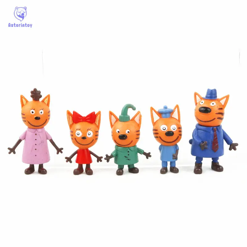 5pcs/lot Russian Happy Three Kittens Figures Toy Animals Cartoon Cat Figure Toys For Kids Children Gift Doll 6-8 Cm
5pcs/lot Russian Happy Three Kittens Figures Toy Animals Cartoon Cat Figure Toys For Kids Children Gift Doll 6-8 Cm