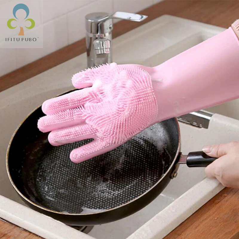 Magic Silicone Dish Washing Gloves Kitchen Accessories Dishwashing Glove Household Tools for Cleaning Car Pet Brush WYQ 
Magic Silicone Dish Washing Gloves Kitchen Accessories Dishwashing Glove Household Tools for Cleaning Car Pet Brush WYQ