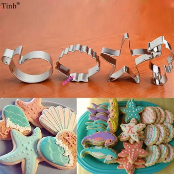 Hot 4pcs/set Stainless Steel Cookie Cutter Biscuits Shell Starfish Hippocampus Cookie Stamps Bakeware Biscuit Mold Baking Tool
Hot 4pcs/set Stainless Steel Cookie Cutter Biscuits Shell Starfish Hippocampus Cookie Stamps Bakeware Biscuit Mold Baking Tool