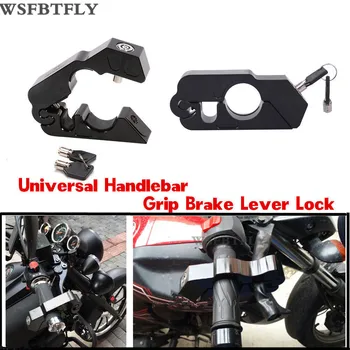 Universal CNC Aluminum Brake Lever Handle Throttle Grip Security Lock For Motorcycle/Bike Handlebar Lever Lock Bars in Black
Universal CNC Aluminum Brake Lever Handle Throttle Grip Security Lock For Motorcycle/Bike Handlebar Lever Lock Bars in Black