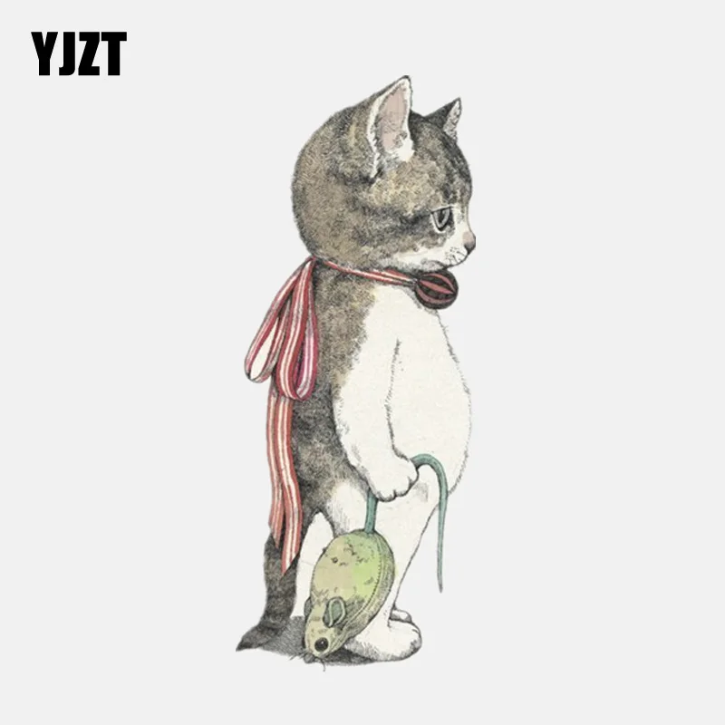 YJZT 6CM*14.9CM Cute Cat Catching Mouse Car Sticker PVC Decoration Decal 11-01109
YJZT 6CM*14.9CM Cute Cat Catching Mouse Car Sticker PVC Decoration Decal 11-01109