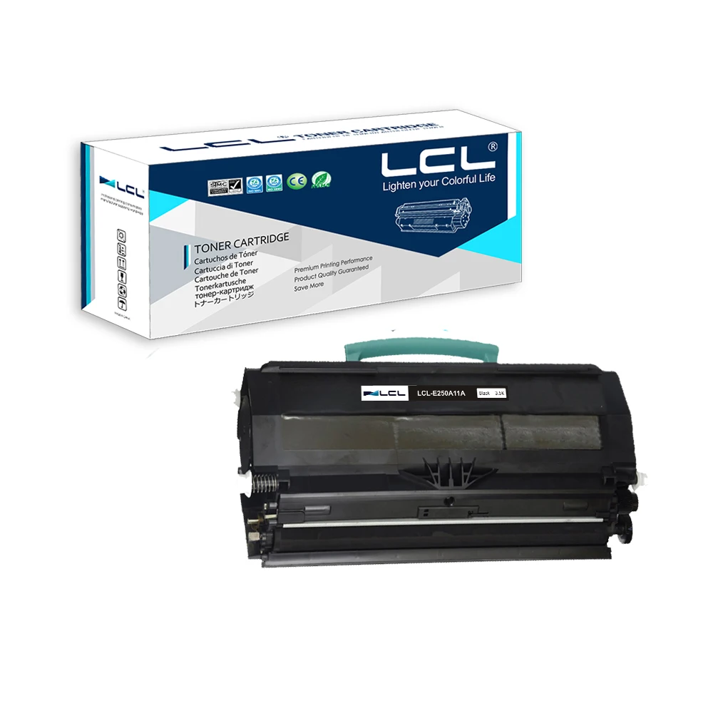 LCL E250A11A E250A21A (1-Pack) Black Compatible Toner Cartridge for Lexmark E250D/E250DN/E350D/E350DN/E352DN
LCL E250A11A E250A21A (1-Pack) Black Compatible Toner Cartridge for Lexmark E250D/E250DN/E350D/E350DN/E352DN