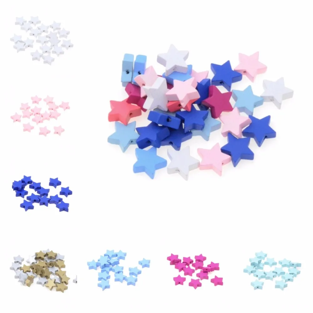 MIAOCHI DIY 50Pcs/Lot Cute Star Shape Spacer Wooden Beads For Jewelry Makeing Baby Toys Pacifier Clip Crafts Wood Bead 19*19mm
MIAOCHI DIY 50Pcs/Lot Cute Star Shape Spacer Wooden Beads For Jewelry Makeing Baby Toys Pacifier Clip Crafts Wood Bead 19*19mm