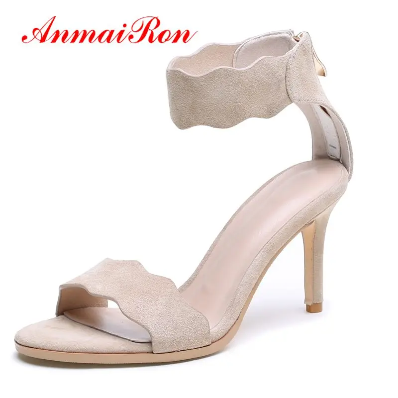 ANMAIRON Kid Suede Woman Sandals 2019 Summer Open Toe Heels Basic Party Zip Women Fashion Sandals Size 33-40 LY1452
ANMAIRON Kid Suede Woman Sandals 2019 Summer Open Toe Heels Basic Party Zip Women Fashion Sandals Size 33-40 LY1452