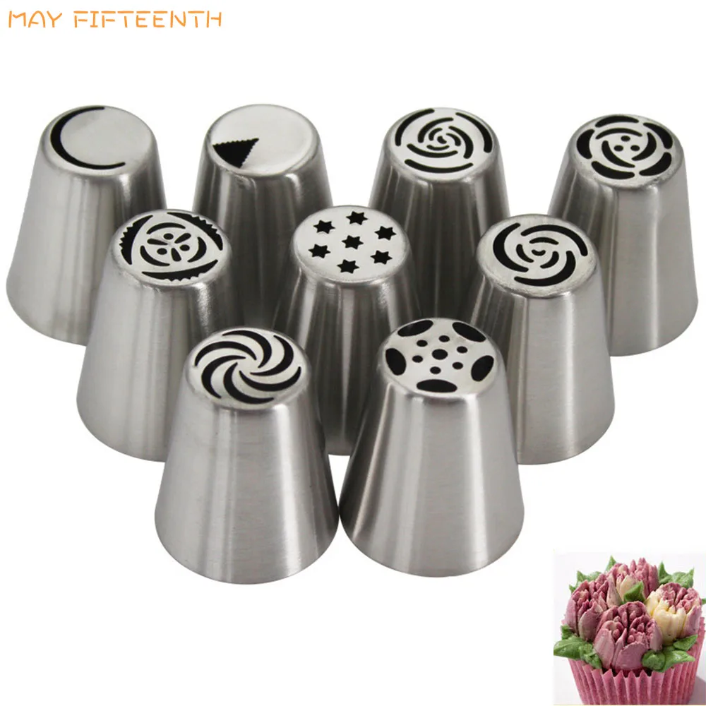 MAY FIFTEENTH 9PCS/Set Baking Pastry Piping Nozzles for Bag Cake Cupcake Decoration Cake Decorating Tools Pastry Accessories 037
MAY FIFTEENTH 9PCS/Set Baking Pastry Piping Nozzles for Bag Cake Cupcake Decoration Cake Decorating Tools Pastry Accessories 037