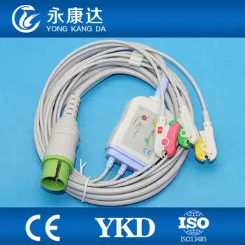 One-piece 17Pin 3leads ECG cable and leadwires with clip for Spacelabs,IEC,CE&ISO13485
One-piece 17Pin 3leads ECG cable and leadwires with clip for Spacelabs,IEC,CE&ISO13485