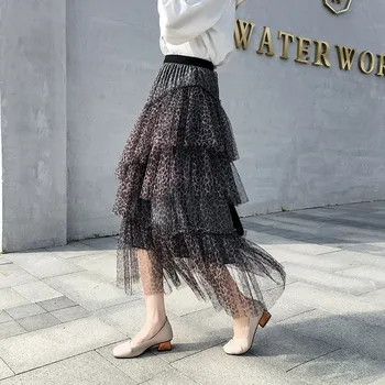 Make wild leopard tassel splicing nets yarn bust skirt waist since long new winter the cupcake skirt Fashion Leopard C011
Make wild leopard tassel splicing nets yarn bust skirt waist since long new winter the cupcake skirt Fashion Leopard C011