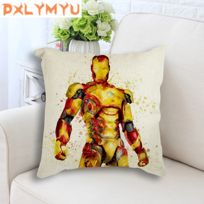 Super Hero Pillowcase Marvel Iron Man Thor Hulk Print Linen Cushion Decorative Pillows Home Decor Sofa Throw Pillow Case 45x45cm
Super Hero Pillowcase Marvel Iron Man Thor Hulk Print Linen Cushion Decorative Pillows Home Decor Sofa Throw Pillow Case 45x45cm