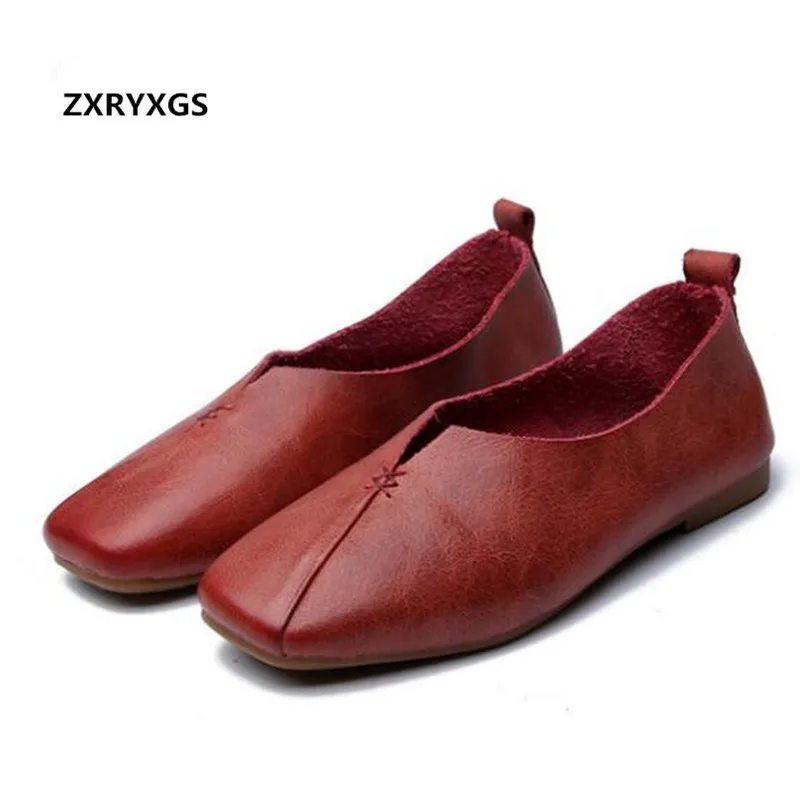 Hot Sale Square Toe Full Genuine Leather Shoes Flat Loafers Shoes 2019 New spring Light Comfort Fashion Casual Shoes Woman Flats
Hot Sale Square Toe Full Genuine Leather Shoes Flat Loafers Shoes 2019 New spring Light Comfort Fashion Casual Shoes Woman Flats