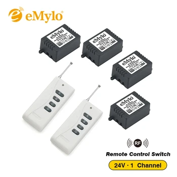 eMylo RF 24V Smart Switch Wireless Remote Control Light Switch 433Mhz Transmitter 4X 1 Channel Relays Toggle Latched Momentary
eMylo RF 24V Smart Switch Wireless Remote Control Light Switch 433Mhz Transmitter 4X 1 Channel Relays Toggle Latched Momentary