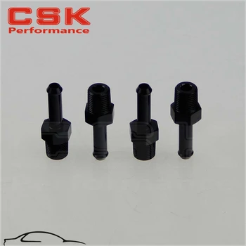 4PCS ALUMINUM 1/4" NPT MALE STRAIGHT TO 3/8" HOSE BARB NIPPLE AN6 FITTING 4 PIECES BLACK 
4PCS ALUMINUM 1/4" NPT MALE STRAIGHT TO 3/8" HOSE BARB NIPPLE AN6 FITTING 4 PIECES BLACK