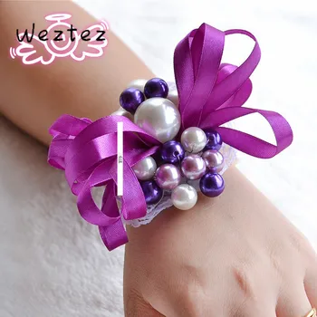 Bride Groom Wrist Beaded Wedding Corsage And Boutonniere Hand Wrist Bracelet Bridesmaids Flowers Prom Decoration D267
Bride Groom Wrist Beaded Wedding Corsage And Boutonniere Hand Wrist Bracelet Bridesmaids Flowers Prom Decoration D267