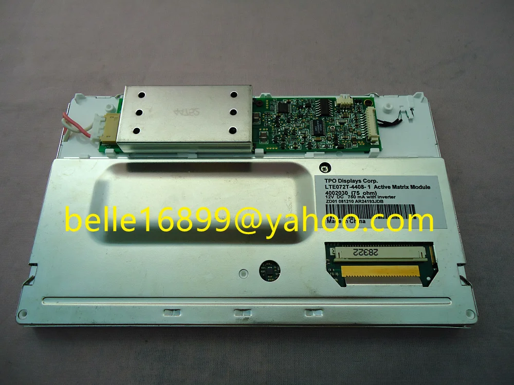 Original LTE072T-050 TPO display 7.2" LCD Screen LTE072T-4408-1 LTE-072T-050 for Bentley Peugeot Citroen C5 car GPS Navigation
Original LTE072T-050 TPO display 7.2" LCD Screen LTE072T-4408-1 LTE-072T-050 for Bentley Peugeot Citroen C5 car GPS Navigation