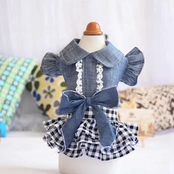 Spring Summer Pet Dog Clothes Dog Denim Dress Jeans Skirt Small Dog Dress Cut Puppy Clothes For Chihuahua Yorkies Teddy
Spring Summer Pet Dog Clothes Dog Denim Dress Jeans Skirt Small Dog Dress Cut Puppy Clothes For Chihuahua Yorkies Teddy