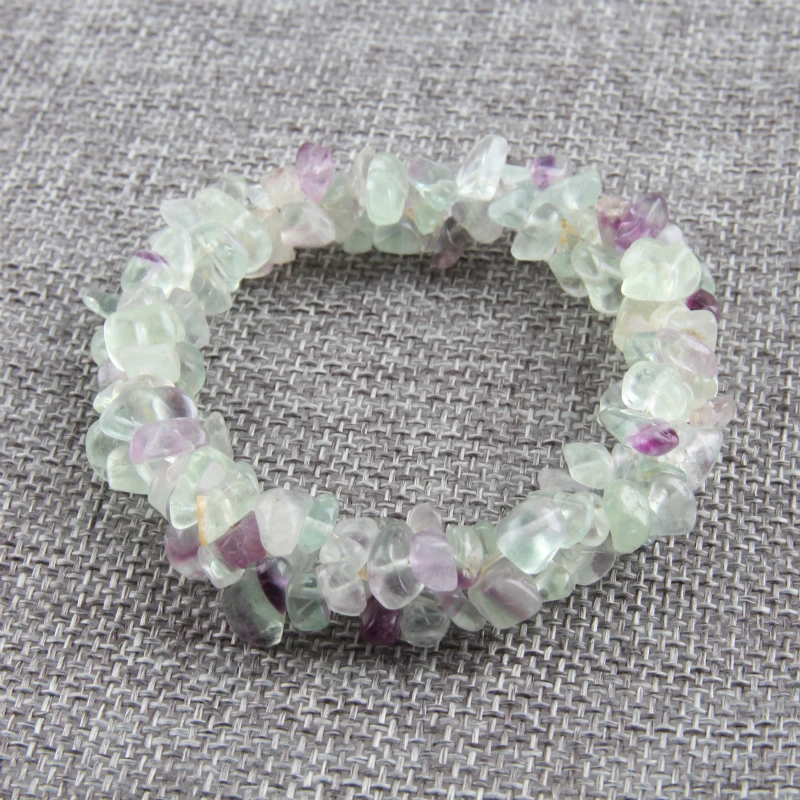 Natural Stone Crystal Fluorite Bracelets Quartz Irregular Gravel Crystal Strand Bracelets For Women Jewelry
Natural Stone Crystal Fluorite Bracelets Quartz Irregular Gravel Crystal Strand Bracelets For Women Jewelry