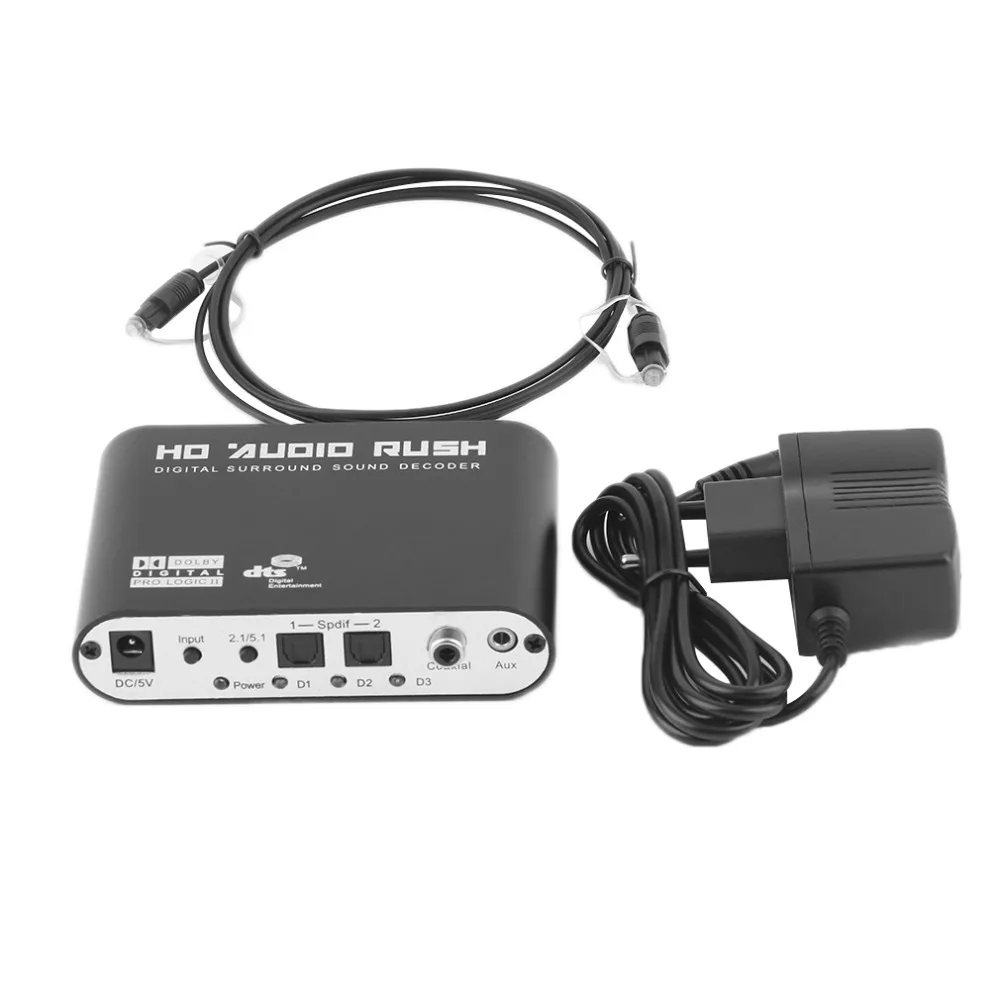 Professional HD Audio Decoder Digital Sound Decoder DTS/AC3 Coaxial To 6RCA EU Plug Amplifier Analog Converter
Professional HD Audio Decoder Digital Sound Decoder DTS/AC3 Coaxial To 6RCA EU Plug Amplifier Analog Converter