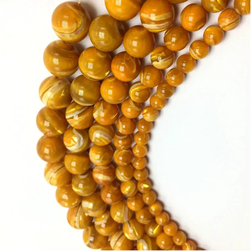 Natural Shell Dark yellow Lace Mother of Pearl Round Loose Beads 15" Strand4 5 6 7 8MM Pick Size For Jewelry Making Bracelet
Natural Shell Dark yellow Lace Mother of Pearl Round Loose Beads 15" Strand4 5 6 7 8MM Pick Size For Jewelry Making Bracelet
