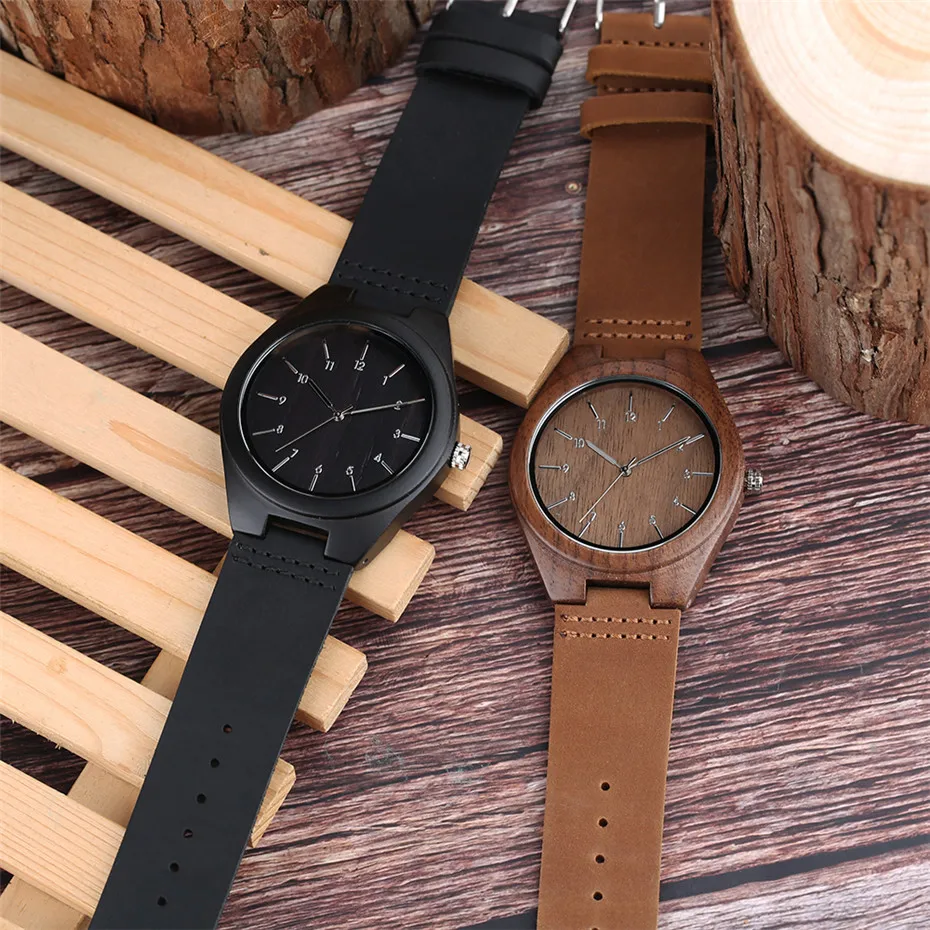 Wood Watch Men Genuine Leather Strap Quartz Men's Watches Arabic Numerals Display Male Wooden Wristwatch Hot Fashion Gifts 2019
Wood Watch Men Genuine Leather Strap Quartz Men's Watches Arabic Numerals Display Male Wooden Wristwatch Hot Fashion Gifts 2019