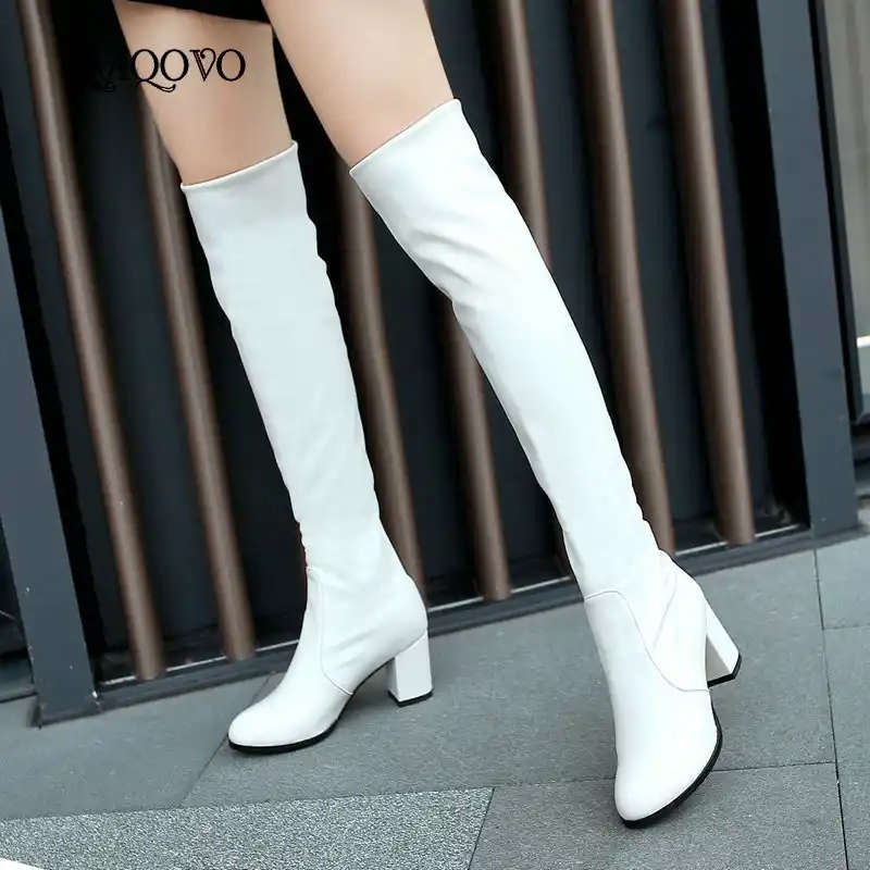 white long shoes