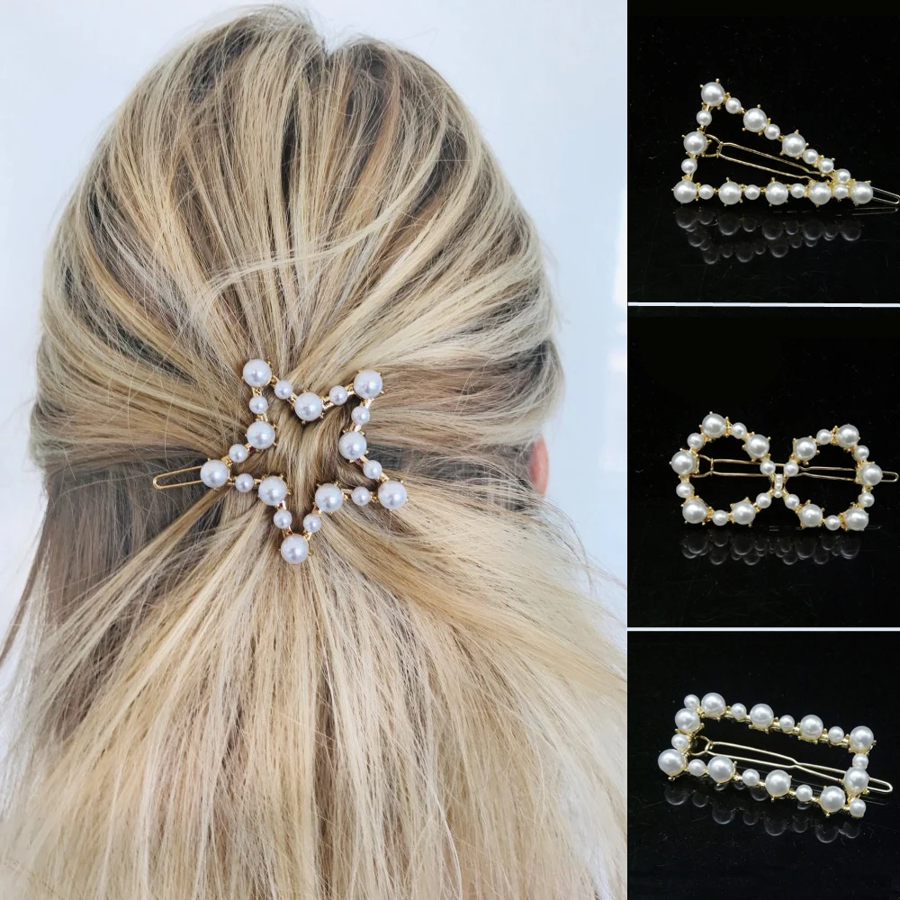 Rhinestone Elegant Pearl Hair Clip Set Barrette Cheveux Korean Hairpins Hairclips for Women Girl Hairpin Stick
Rhinestone Elegant Pearl Hair Clip Set Barrette Cheveux Korean Hairpins Hairclips for Women Girl Hairpin Stick