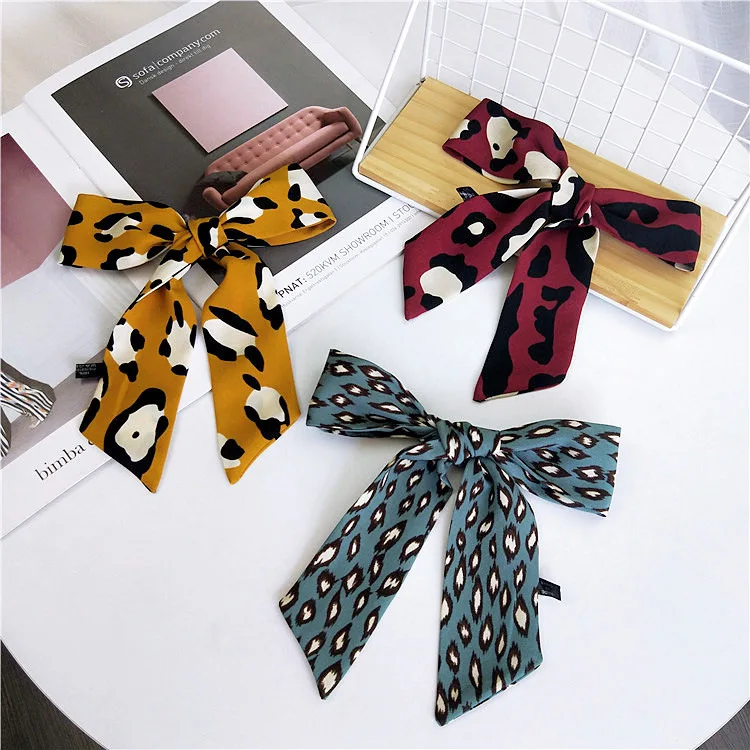 Fashion Small Skinny Scarf Hair Bag Ribbon Leopard Print Twill Silk Scarf For Women Tie Head Scarves
Fashion Small Skinny Scarf Hair Bag Ribbon Leopard Print Twill Silk Scarf For Women Tie Head Scarves