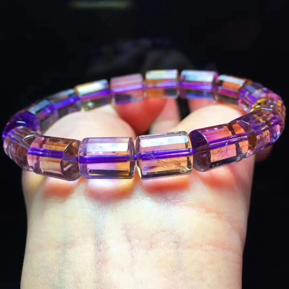 Certificate Natural Yellow Purple Ametrine Quartz Bracelet For Women Barrel Beads 12x9m Gemstone Stretch Crystal AAAAA Fashion
Certificate Natural Yellow Purple Ametrine Quartz Bracelet For Women Barrel Beads 12x9m Gemstone Stretch Crystal AAAAA Fashion
