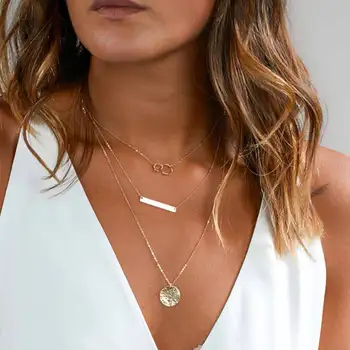 FAMSHIN 2017 New Fashion Layered Gold Silver Color Choker Necklace For Women Charm Long Square Multilayer Loos Y Necklace Gift
FAMSHIN 2017 New Fashion Layered Gold Silver Color Choker Necklace For Women Charm Long Square Multilayer Loos Y Necklace Gift