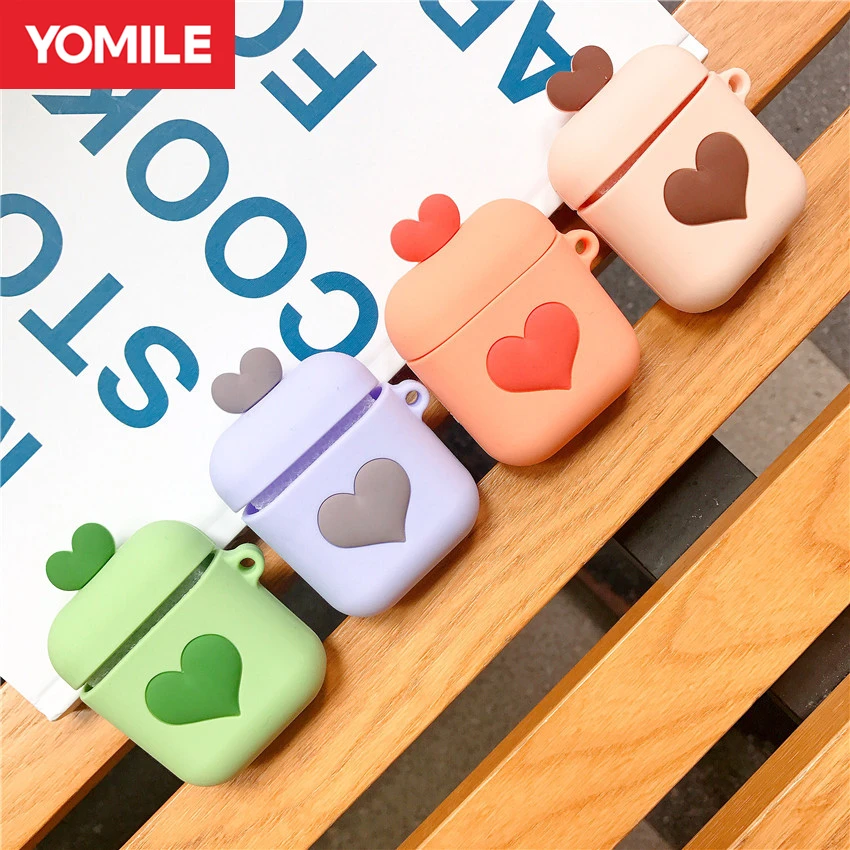 Cute Love Heart Earphone Covers For Apple AirPods 1 2 Silicone Cases AirPods2 Protection Bluetooth Air Pods Charging Accessories
Cute Love Heart Earphone Covers For Apple AirPods 1 2 Silicone Cases AirPods2 Protection Bluetooth Air Pods Charging Accessories