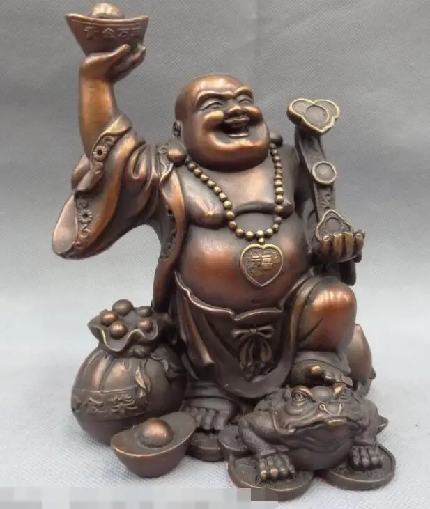 song voge gem S6672 Chinese Pure Bronze YuanBao Coin Bag RuYi Happy Maitreya Buddha Statue Hoptoad
song voge gem S6672 Chinese Pure Bronze YuanBao Coin Bag RuYi Happy Maitreya Buddha Statue Hoptoad