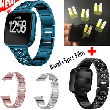 Hot 2 In1 COMLYO Stainless Steel Watch Band For Fitbit Versa Wristband Wrist Strap + Protective film for Fitbit Versa Bracelet
Hot 2 In1 COMLYO Stainless Steel Watch Band For Fitbit Versa Wristband Wrist Strap + Protective film for Fitbit Versa Bracelet