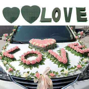 Heart Shape Flower Wet Foam Fresh Floral Bridal Modelling DIY Wedding Party Car Table Display For Wedding Car Decoration
Heart Shape Flower Wet Foam Fresh Floral Bridal Modelling DIY Wedding Party Car Table Display For Wedding Car Decoration
