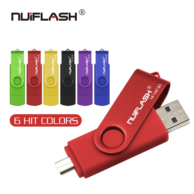 Nuiflash OTG USB Flash Drive 128gb 2 in 1 Pen Drive 64gb 32gb 16gb 8gb External Storage 4GB Double Use USB Stick High quality
Nuiflash OTG USB Flash Drive 128gb 2 in 1 Pen Drive 64gb 32gb 16gb 8gb External Storage 4GB Double Use USB Stick High quality