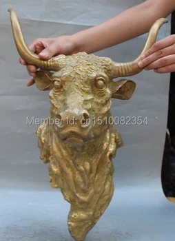 21" China Chinese Feng Shui Bronze Brass Zodiac Year Animal Cattle Head Statue
21" China Chinese Feng Shui Bronze Brass Zodiac Year Animal Cattle Head Statue