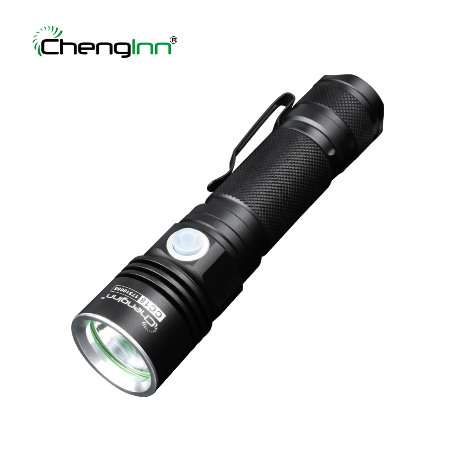 Chengl Powerful LED flashlight Rechargeable USB Flashlight 18650 CREE XPE hunting LED Torch Penlight 4 modes indicator Light LED
Chengl Powerful LED flashlight Rechargeable USB Flashlight 18650 CREE XPE hunting LED Torch Penlight 4 modes indicator Light LED