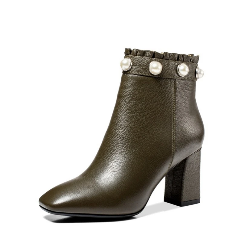 Genuine Cow Leather Thick Heel Women Boots 2018 Solid Black Autumn Mid Calf Boots Motorcycle Square Toe Women Shoes DR-A0006
Genuine Cow Leather Thick Heel Women Boots 2018 Solid Black Autumn Mid Calf Boots Motorcycle Square Toe Women Shoes DR-A0006