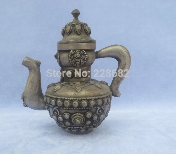 Antique Antiques Collectible Decorated Old Handwork Tibet Silver Carved Besda Teapot/flagon fast Shipping 0125
Antique Antiques Collectible Decorated Old Handwork Tibet Silver Carved Besda Teapot/flagon fast Shipping 0125