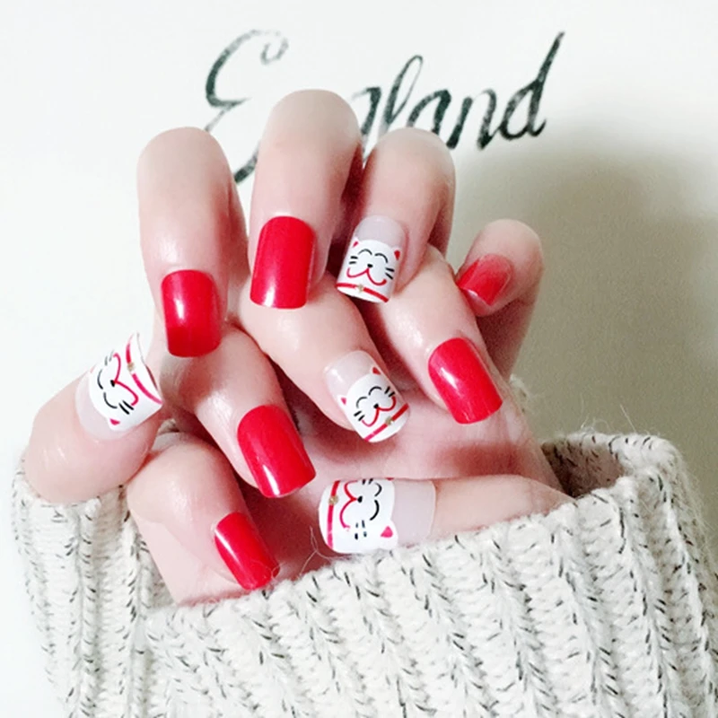 China Red False Nails Cute Acrylic Fake Nails Artificial Nails Art Full Cover Manicure Nails Z182
China Red False Nails Cute Acrylic Fake Nails Artificial Nails Art Full Cover Manicure Nails Z182