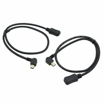 90 Degree Left and Right Angled Mini USB 5 Pin Male to Female Extension Cable 0.5m
90 Degree Left and Right Angled Mini USB 5 Pin Male to Female Extension Cable 0.5m