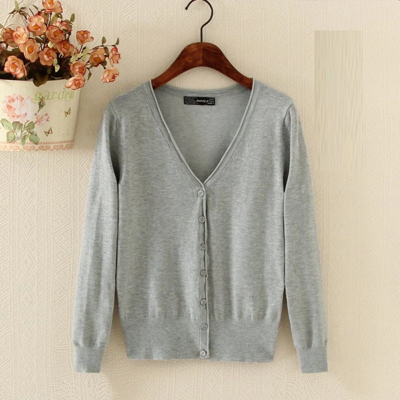 Autumm Knitted Cardigans Sweaters Women V-neck Long Sleeve Casual Sweaters Tops Female Short Black Red Cardigan Sweater FP1215
Autumm Knitted Cardigans Sweaters Women V-neck Long Sleeve Casual Sweaters Tops Female Short Black Red Cardigan Sweater FP1215