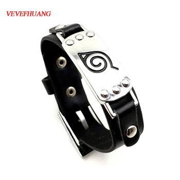 VEVEFHUANG Anime NARUTO Ninja Cosplay Accessories Women Men Leaf Village Symbol Mark Badge Alloy Wristband PU Leather Bracelet
VEVEFHUANG Anime NARUTO Ninja Cosplay Accessories Women Men Leaf Village Symbol Mark Badge Alloy Wristband PU Leather Bracelet
