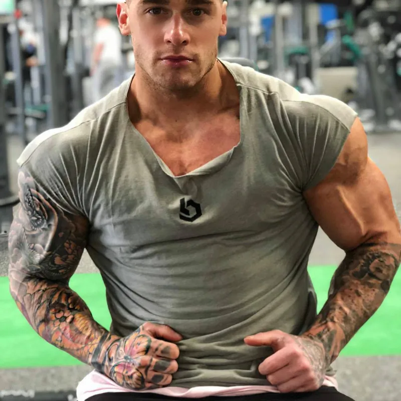 Fashion New Men Fitness T-Shirt Bodybuilding Workout Gym Short Sleeve Men Cotton T Shirts
Fashion New Men Fitness T-Shirt Bodybuilding Workout Gym Short Sleeve Men Cotton T Shirts