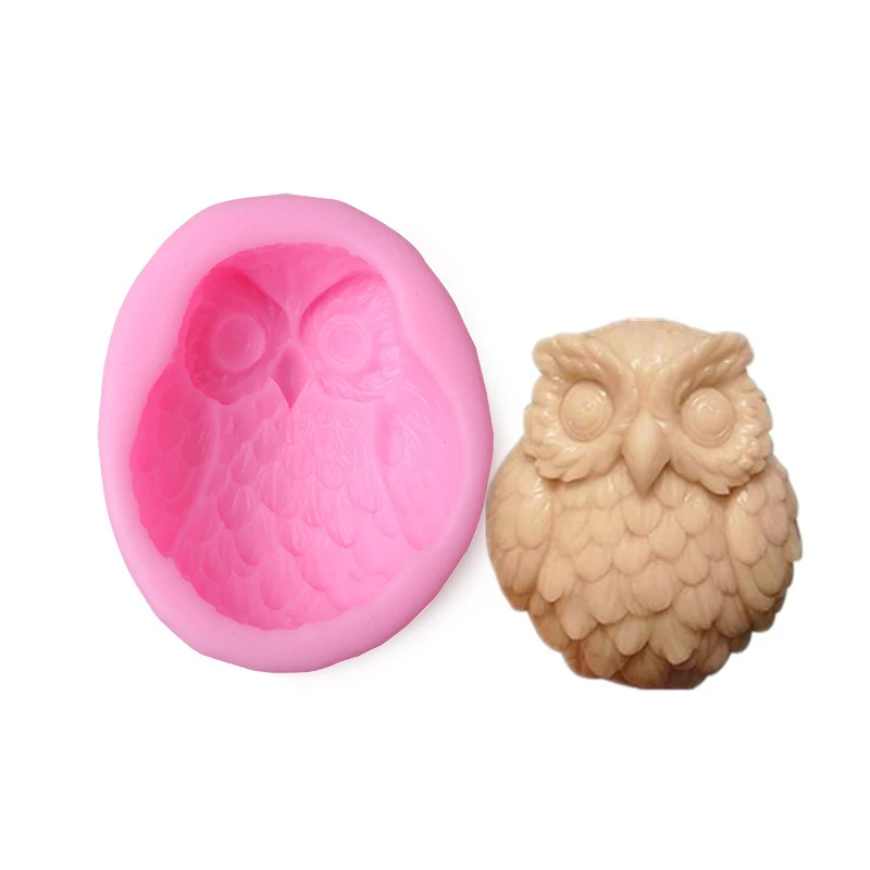 3D Owl Shape Silicone Soap For Soap Handmade Emboss Cake Mould Fondant Crafts Candle Making Supplies Home Decoration
3D Owl Shape Silicone Soap For Soap Handmade Emboss Cake Mould Fondant Crafts Candle Making Supplies Home Decoration