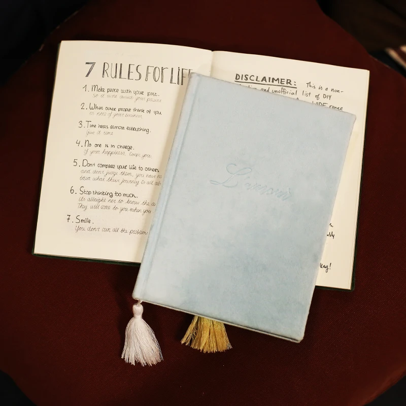Bohemia Simplicity Pure color velvet Blank pages Tassels office Notebook planner organizer Diary Bullet Journal Supplie Bujo A5
Bohemia Simplicity Pure color velvet Blank pages Tassels office Notebook planner organizer Diary Bullet Journal Supplie Bujo A5