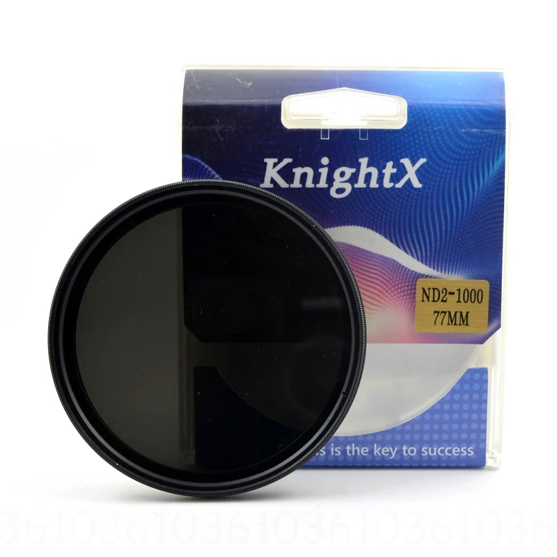 KnightX ND2 to ND1000 ND2-400 ND2-ND400 Variable Density ND Camera Lens Filter For canon nikon photo d5300 set light 400d kit
KnightX ND2 to ND1000 ND2-400 ND2-ND400 Variable Density ND Camera Lens Filter For canon nikon photo d5300 set light 400d kit