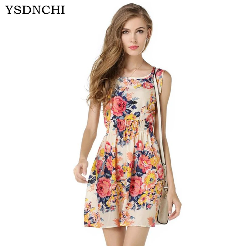 YSDNCHI Women Summer Dress Boho New Beach Sleeveless Sundress O-Neck Florals Print Tank Party Clubwear Formal Elegant Dress HOT
YSDNCHI Women Summer Dress Boho New Beach Sleeveless Sundress O-Neck Florals Print Tank Party Clubwear Formal Elegant Dress HOT