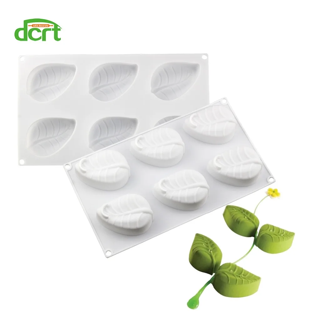 6 Cavity Leaf Shaped Silicone Mold Cake Decorating Tool Mousse Pastry Molds Non-stick DIY Baking Tools Cake Moulds
6 Cavity Leaf Shaped Silicone Mold Cake Decorating Tool Mousse Pastry Molds Non-stick DIY Baking Tools Cake Moulds