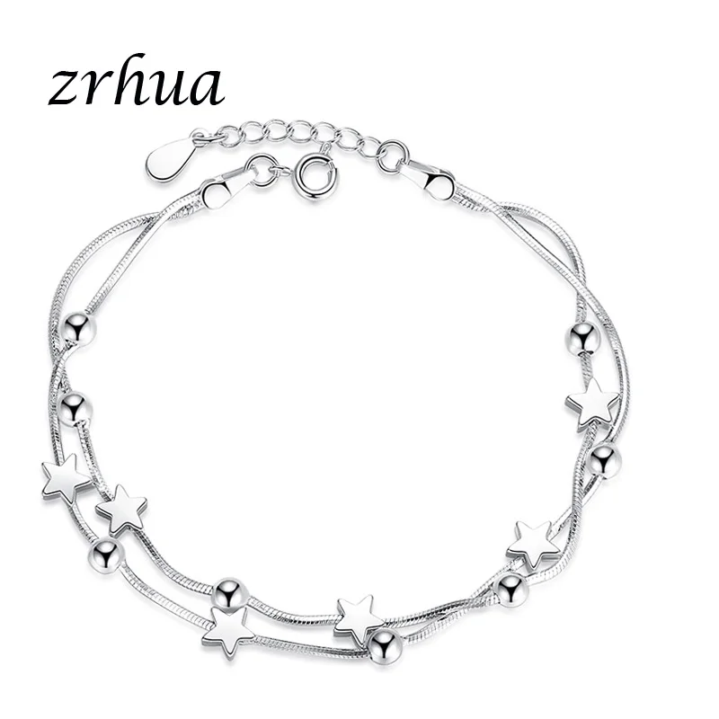 ZRHUA Silver 925 Jewelry Women Bracelet for Wedding Shiny Zircon Crystal Star/Square/Round Shape Bijoux Female Bangles for Party
ZRHUA Silver 925 Jewelry Women Bracelet for Wedding Shiny Zircon Crystal Star/Square/Round Shape Bijoux Female Bangles for Party