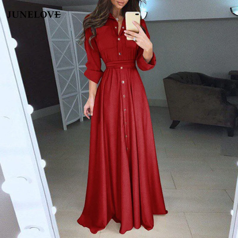 JuneLove Women Long Sleeve Party dress Bridesmaid wedding casual A-line plus size vintage elegant solid Dress ladies vestidos
JuneLove Women Long Sleeve Party dress Bridesmaid wedding casual A-line plus size vintage elegant solid Dress ladies vestidos